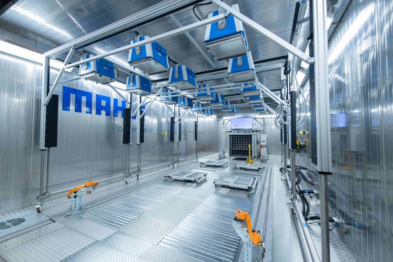 Hydrogen vehicle test facility, solar loading, environmental testing